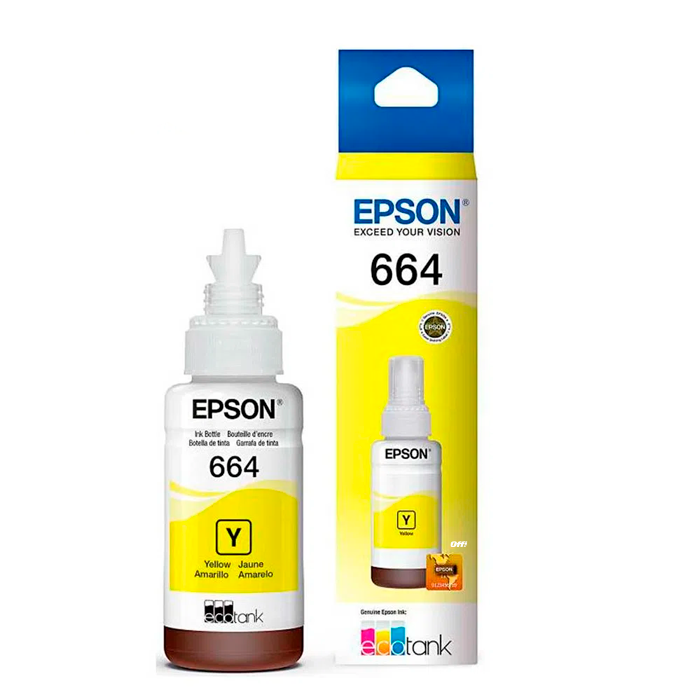 Tinta EPSON 664 Amarillo, 70 ml