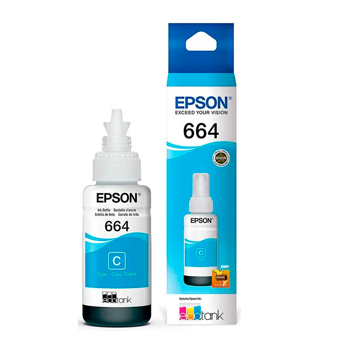 Tinta EPSON 664 Azul, 70 ml