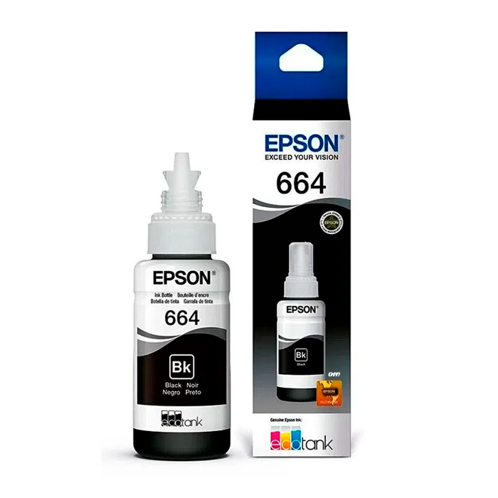 Tinta EPSON 664 Negro, 70 ml