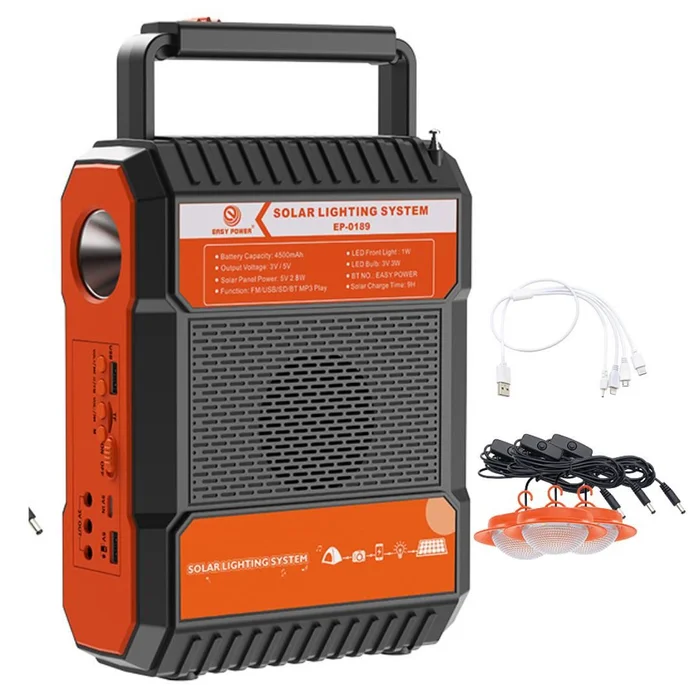Parlante Bluetooth con Panel Solar Multifuncional SEISA TYN-189BT