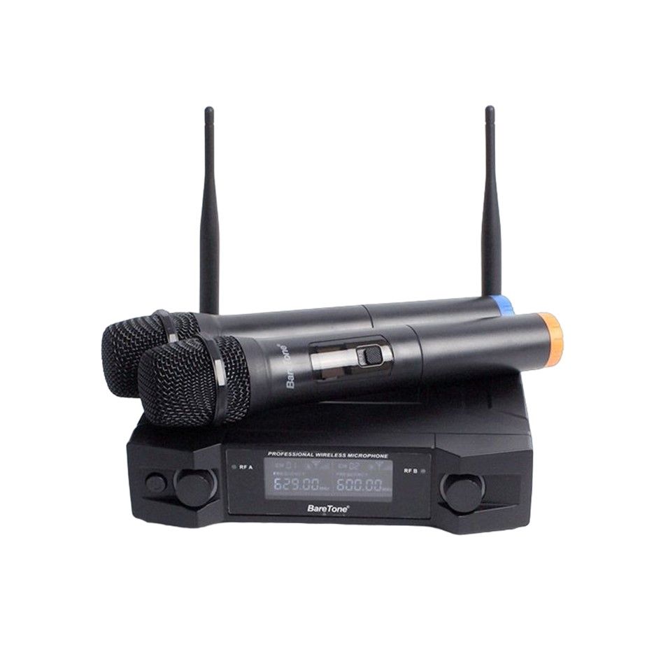 MICROFONO INALAMBRICO BARETONE WM-180H, 2 MICROS