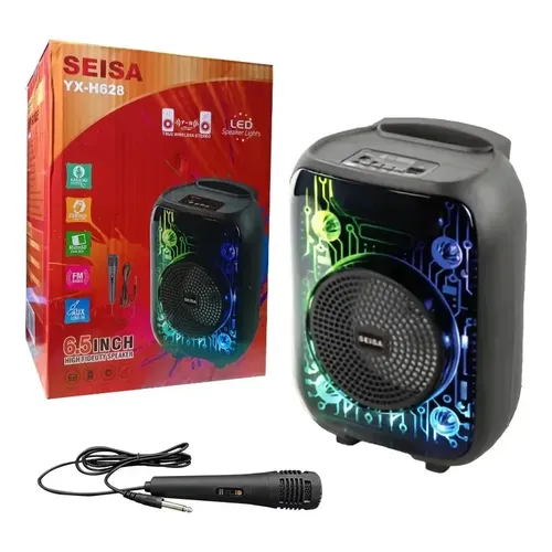 PARLANTE PORTATIL BLUETOOTH 6.5 CON MICRÃ“FONO YX-H628